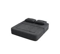 Xylo Canapé modular convertible sans montage sofa lit sofa d angle sofa au sol avec poches côté accoudoirs,clair gris