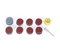 Xyntor 1in Sanding Discs 100 Pack 9 Grits | Self - Adhesive Sandpaper for Wood Metal | Round Abrasive Pads for Die Grinder/Grinder | Alumina Particles 80# to 5000#