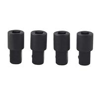 Xyntor 4 adaptateurs de douille 1/4 à 3/8 |Outil de conversion de liquet en acier à haute teneur en carbone |Oxydation - Adaptateurs de protection pour entraînement