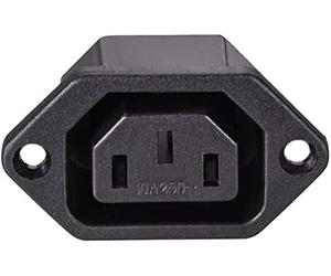 XYWHPGV Adaptateur de prise de montage sur panneau C13 250V AC 10A 3 broches Module d'entrée IEC prise de connecteur d'alimentation prise droite(be53e 2ff9e d8027 f8283 54e77 70c98