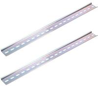 XYWHPGV Guide de montage en acier fendu pour rail DIN 2 pièces 400 mm x 35 mm x 6,5 mm 0,8 mm d'épaisseur ton argent(c5c1b 46bd2 62619 e99b9 3e956 65f38