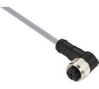 XZCPV1241L2 - Connecteur femelle XZ, coudé, M12, 4 broches, câble PVC 2 m