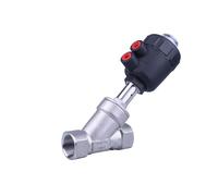 XZCZSXBS Vanne pneumatique à vapeur résistante aux hautes températures et à la corrosion Série DN Type Y Valve de siège à angle de filetage interne. (tête en plastique DN50)