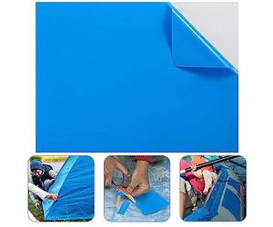 XZEIT Rustine de Piscine, Piscine Patch de Réparation, Kit de Réparation de Patch, Correctifs Auto-adhésives Rustine,Auto-adhésifs en PVC pour Piscine-Bleu