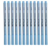 XZXCVN Marqueur Métallique Permanent 12 Pièces, Pointe Ultra Fine, Encre Colorée Unique - Encre Permanente, Marquage Polyvalent, Pour Peinture et Artisanat (Bleue)