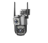 XZXXZSZ Caméra de sécurité, 4MP 4K Dual Lens Outdoor Camera PTZ IP Cameras Night Vision Security Protection Wireless CCTV Net Video Surveillence(No Card)