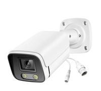 XZXXZSZ Caméra de sécurité, Caméra IP extérieure PoE 6 MP for la Surveillance H.265, Audio bidirectionnel, Vision Nocturne Couleur, Compatible avec Le système Smartlife Home