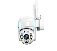 XZXXZSZ Caméra de sécurité, HD WiFi IP Camera PTZ Outdoor Waterproof Home Security Protection Full Color Night Vision Surveillance(Cam No SD Card)