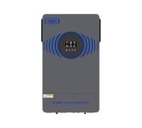 Y&H Onduleur hybride solaire 4,2 kW 24 VDC Interrupteur d'air intégré et protection contre la foudre, onde sinusoïdale pure AC220 V double sortie, double communication WiFi + BMS, chargeur solaire