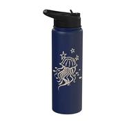 Y2K 90s Poisson et méduse sous les étoiles Stainless Steel Insulated Water Bottle