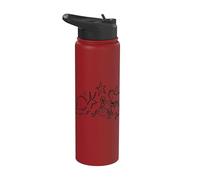 Y2K 90s Snail Mouse and Worm Tea Time Under the Stars Stainless Steel Insulated Water Bottle