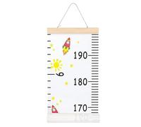 Yabauuop Mesureur Mural de Taille pour | Tableau de Croissance Amovible avec Rubans | Marqueur Réutilisable pour Chambre d'Enfant, Salle de Jeux et Maternelle
