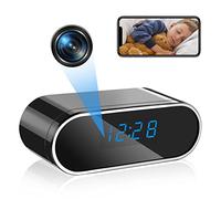 Yadayuki Caméra Espion WiFi,Réveil Mini Camera Cachée sans Fil 1080P | 150° Micro Camera Espion Distance a Discrete ,2.4G/5GHz, Détection Mouvemen,Vision Nocturne Caméra de Surveillance