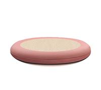 Yadlan Galette Chaise Ronde 30cm, Coussin Chaise Scandinave DéHoussable, 4cm Epaisse Coussins De Chaise D'IntéRieur avec Invisible Fond AntidéRapant, Rebond Mousse à MéMoire Rose