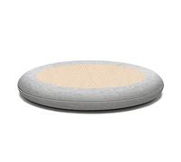 Yadlan Galette Chaise Ronde 45cm, Coussin Chaise Scandinave DéHoussable, 4cm Epaisse Coussins De Chaise D'IntéRieur avec Invisible Fond AntidéRapant, Rebond Mousse à MéMoire Gris Clair