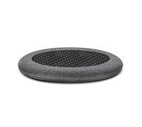 Yadlan Galette Chaise Ronde 45cm, Coussin Chaise Scandinave DéHoussable, 4cm Epaisse Coussins De Chaise D'IntéRieur avec Invisible Fond AntidéRapant, Rebond Mousse à MéMoire Anthracite