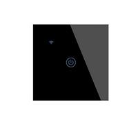 Yagusmart Interrupteur Mural Intelligent,Compatible avec Alexa, Google Home, IFTTT,Contrôle Vocal et Contrôle à Distance,Smart Light Interrupteur (1 gang-Noir)