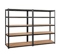 Yaheetech 2 x Etagère/Rayonnage de Rangement pour Garage/Atelier/Chambre Charge Lourde 180 x 120 x 60 cm Résistant Capacité 875 kg