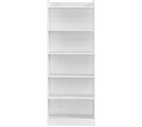 Yaheetech Bibliothèque sur Pieds Étagère de Rangement avec 6 Compartiments Ouverts Hauteur 160 cm, Blanc