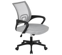 Yaheetech Chaise de Bureau à Roulettes Fauteuil de Bureau Ordinateur en Maille Inclinable Pivotant Hauteur Réglable