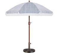 Yaheetech Parasol de Jardin Extérieur 236 cm avec Pied de Parasol 14 KG Parasol Inclinable, Anti-UV/l'eau, avec Canopée Réglable, pour Terrasse Jardin Patio Plage Piscine