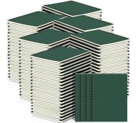 Yahenda Lot de 108 carnets à spirales lignés en vrac A5 - 21 x 14 cm - Papier épais pour bureau, affaires, école (vert foncé)