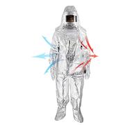 Yajimsa Combinaison ignifuge, rayonnement thermique, combinaison ignifuge, rayonnement thermique | Combinaison résistante à 500 degrés en aluminium composite pompiers, vêtements isolants