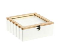Yajuyi Armoire de Rangement pour Sachets de Thé, 9 Compartiments, Empilable, En Bois, avec Support pour Sachets de Thé. Convient pour La Cuisine, ma
