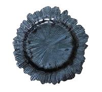 Yajuyi Assiette Plate élégante à Motif Floral pour Une Table Raffinée, Noir