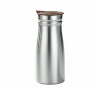 Yajuyi Bouilloire Inoxydable Carafe Verseuse Isotherme Pichet Inox Système Anti-chaleur Ouverture Large Entretien Simplifié Adaptée Bureau Environnement Professionnel, 800ML, Marron Sans Poignée