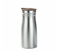 Yajuyi Bouilloire Inoxydable Carafe Verseuse Isotherme Pichet Inox Système Anti-chaleur Ouverture Large Entretien Simplifié Adaptée Bureau Environnement Professionnel, 1000ML, Marron Sans Poignée