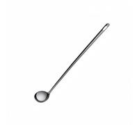 Yajuyi Cuillère en Acier Inoxydable Cuillère à Soupe Cuillère de Service Louche Cuillère à Mélanger Long Manche pour Huile et Boissons Surface Polie, 28CM