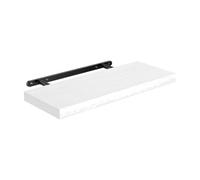 Yajuyi Étagère Murale en Bois Support Métallique Polyvalent Étagère Murale à Un Niveau Compact Rangement Suspendu pr Bureau à Domicile, lle à Manger,