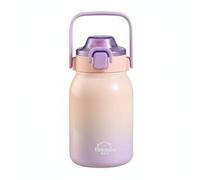 Yajuyi Gourde Enfant Bouteille Isotherme Gobelet Paille Tasse à eau Étanche avec Matériaux Acier 316 et 304 Conservation 6 à 12 Heures Choix Boisson Douce et, Violet, Violet Dégradé