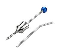 Yajuyi Kit D'ouverture de Noix, Perceuse à Noix, Paille, Acier Inoxydable, Poignée Antidérapante, Facile à Utiliser pour Les Débutants et