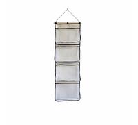 Yajuyi Organisateur Mural Rangement Suspendu Sac à Suspendre Poche Murale Système Quatre Compartiments pour Optimiser l'Ordre Textile Coton et Maille, Black