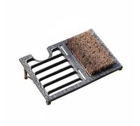 Yajuyi Paillasson Grattoir Décoratif en Fonte Tapis Débarrasseur Grille Anti-saleté Tapis d'Entrée en Métal Robuste à de Nettoyage Résistant aux Intempéries, Iron Scraper 5446