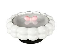Yajuyi Plateau de Service, Coupe à Fruits, Bol à En-cas, Récipient de Rangement avec Couvercle, En PET et PP, Rotatif, Décoratif, pour Présenter Des En-cas D, Non Divisé