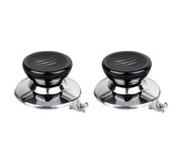 Yajuyi Poignée de Couvercle Universelle de Rechange pour Casserole, Bouton de Couvercle Ergonomique, Accessoire de Cuisine En Acier Inoxydable Résistant à La, 2 Pièces