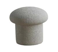 Yajuyi Repose-Pieds, Petit Tabouret, Repose-Pieds, Meuble en Forme de Champignon, Pouf, Tabouret de Salon pour La Porte du Salon dans La Chambre, Gris, S
