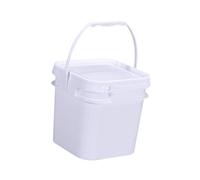 Yajuyi Seau de Peinture Carré, Rangement Polyvalents pour Peinture, Eau, Aliments, Loisirs Créatifs, Chambre D'étudiant, 3.5l