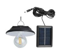 yakermur Lampe Solaire Pour Abri De Jardin - Plafonnier LED Solaire, Suspension Intérieure/extérieure | Lampe LED Étanche Lampes Suspendues IP65, Lampes Solaires Pour Extérieur, Suspension