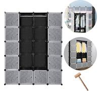 Yakimz Armoire Système d'étagères Créativité Armoire Rangement DIY Étagère de salle de bain Étagère 20 cubes