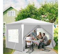 Yakimz Pavillon Tente de jardin - Tente de réception robuste de haute qualité avec pergola Blanc 3x3m
