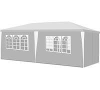 Yakimz Pavillon Tente de jardin - Tente de réception robuste de haute qualité avec pergola Blanc 3x6m