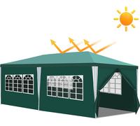 Yakimz Pavillon Tente de jardin - Tente de réception robuste de haute qualité avec pergola Vert 3x6m