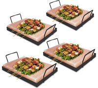 Yakimz Pierre à sel avec support Pierre à sel pour barbecue 30x20x3cm Set Yakiniku CHEF BBQ XL Griller 4X