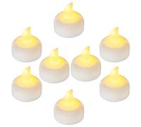 Yakpo Lot de 12 Bougies Flottantes LED Étanche Sans Flamme Extérieure | Chauffe-plats étanches, activés par l'eau et scintillants. Mini bougies pour piscine, bassin, vase, mariage et fête.
