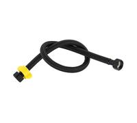 YAKUFAST Tuyau d'arrivée d'eau en nylon noir G1/2 4 points, tuyau de robinet, chauffe-eau, raccordement toilette, cuisine et salle bain, tube entièrement(30cm)