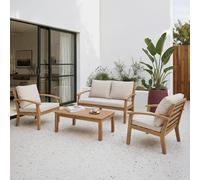 Yala salon de jardin 4 places en acacia